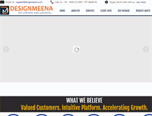 Tablet Screenshot of designmeena.com